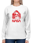 Nasa Astronaut Red Sign Hoodie or Sweatshirt -NASA Designs