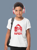 Nasa Astronaut Red Sign T-shirt -NASA Designs