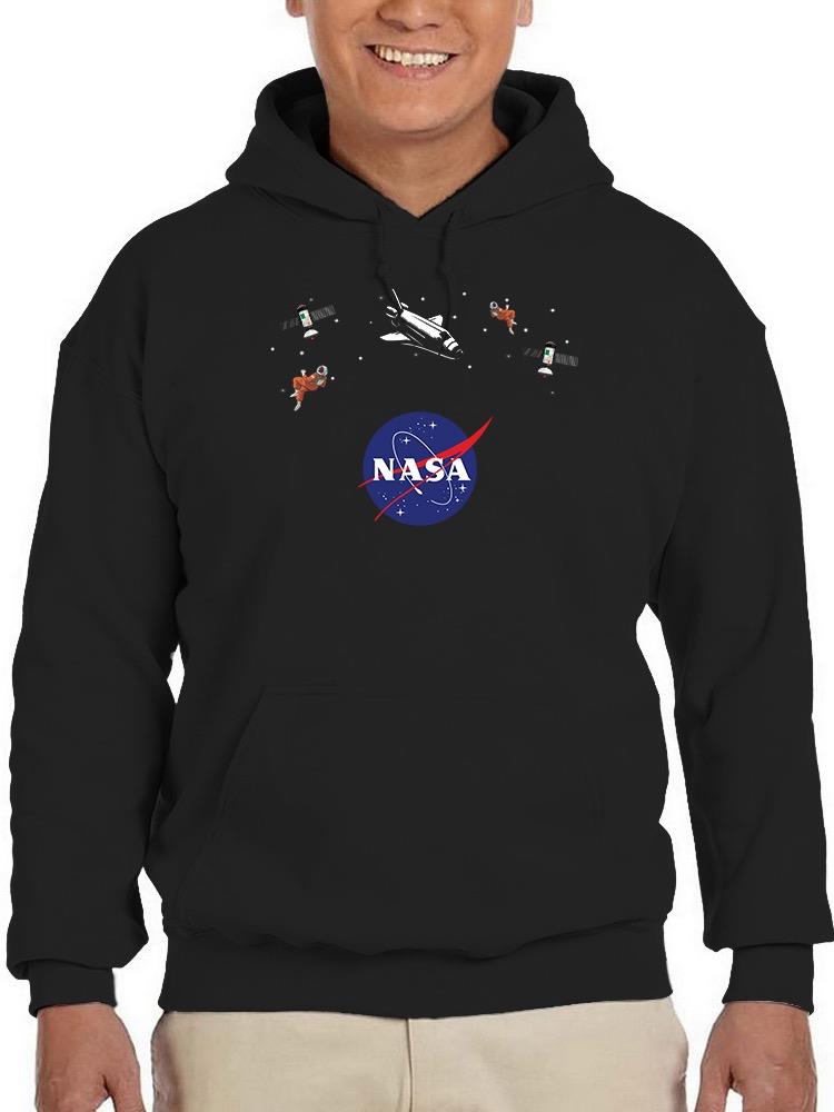 Nasa Logo Floating Objects Hoodie or Sweatshirt -NASA Designs