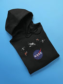 Nasa Logo Floating Objects Hoodie or Sweatshirt -NASA Designs
