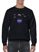 Nasa Logo Floating Objects Hoodie or Sweatshirt -NASA Designs