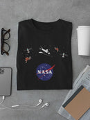 Nasa Logo Floating Objects T-shirt -NASA Designs