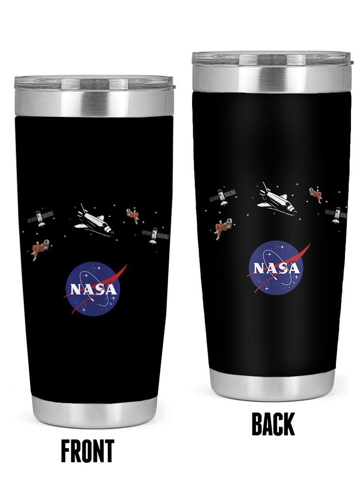 Nasa Logo Floating Objects Tumbler -NASA Designs