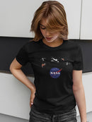 Nasa Logo Floating Objects T-shirt -NASA Designs