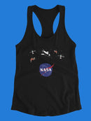 Nasa Logo Floating Objects T-shirt -NASA Designs