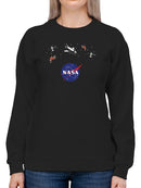 Nasa Logo Floating Objects Hoodie or Sweatshirt -NASA Designs