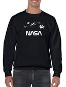 Nasa Floating Objects Banner Hoodie or Sweatshirt -NASA Designs