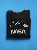 Nasa Floating Objects Banner Hoodie or Sweatshirt -NASA Designs