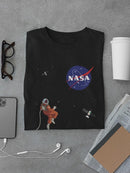Nasa Astronaut Floating T-shirt -NASA Designs