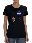 Nasa Astronaut Floating T-shirt -NASA Designs