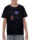 Nasa Astronaut Floating T-shirt -NASA Designs