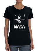 Nasa Shuttle In Space T-shirt -NASA Designs