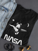 Nasa Shuttle In Space T-shirt -NASA Designs