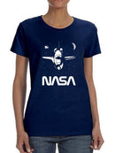 Nasa Shuttle In Space T-shirt -NASA Designs
