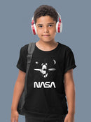 Nasa Shuttle In Space T-shirt -NASA Designs