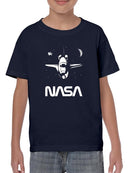 Nasa Shuttle In Space T-shirt -NASA Designs