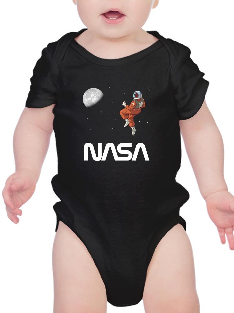 Nasa Astronaut Gazing Moon Bodysuit -NASA Designs