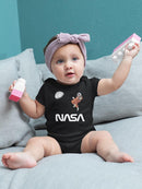 Nasa Astronaut Gazing Moon Bodysuit -NASA Designs