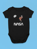 Nasa Astronaut Gazing Moon Bodysuit -NASA Designs