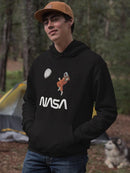 Nasa Astronaut Gazing Moon Hoodie or Sweatshirt -NASA Designs