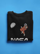 Nasa Astronaut Gazing Moon Hoodie or Sweatshirt -NASA Designs