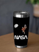 Nasa Astronaut Gazing Moon Tumbler -NASA Designs