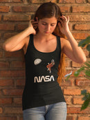 Nasa Astronaut Gazing Moon T-shirt -NASA Designs