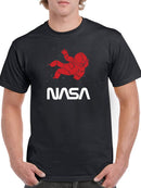 Nasa Astronaut Silhouette T-shirt -NASA Designs