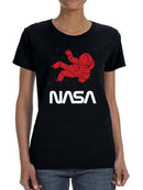 Nasa Astronaut Silhouette T-shirt -NASA Designs
