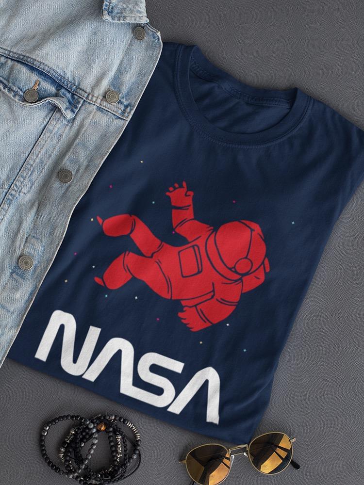 Nasa Astronaut Silhouette T-shirt -NASA Designs