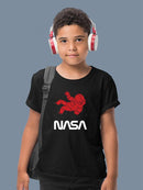 Nasa Astronaut Silhouette T-shirt -NASA Designs