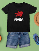 Nasa Astronaut Silhouette T-shirt -NASA Designs