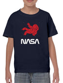 Nasa Astronaut Silhouette T-shirt -NASA Designs