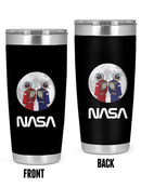 Nasa Astronaut Duo Over Moon Tumbler -NASA Designs