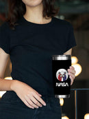 Nasa Astronaut Duo Over Moon Tumbler -NASA Designs
