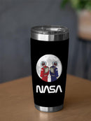 Nasa Astronaut Duo Over Moon Tumbler -NASA Designs