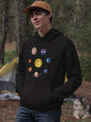 Nasa Watercolor Solar System Hoodie or Sweatshirt -NASA Designs
