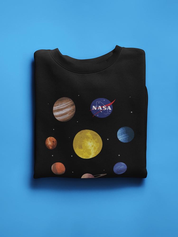 Nasa Watercolor Solar System Hoodie or Sweatshirt -NASA Designs