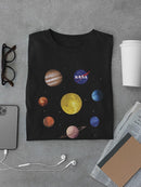 Nasa Watercolor Solar System T-shirt -NASA Designs