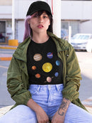 Nasa Watercolor Solar System T-shirt -NASA Designs