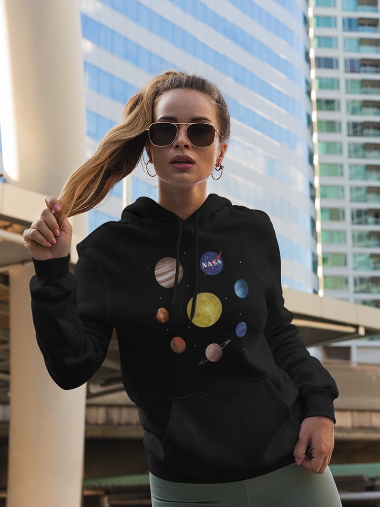 Nasa Watercolor Solar System Hoodie or Sweatshirt -NASA Designs
