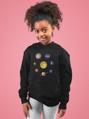 Nasa Watercolor Solar System Hoodie -NASA Designs