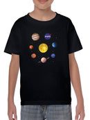 Nasa Watercolor Solar System T-shirt -NASA Designs