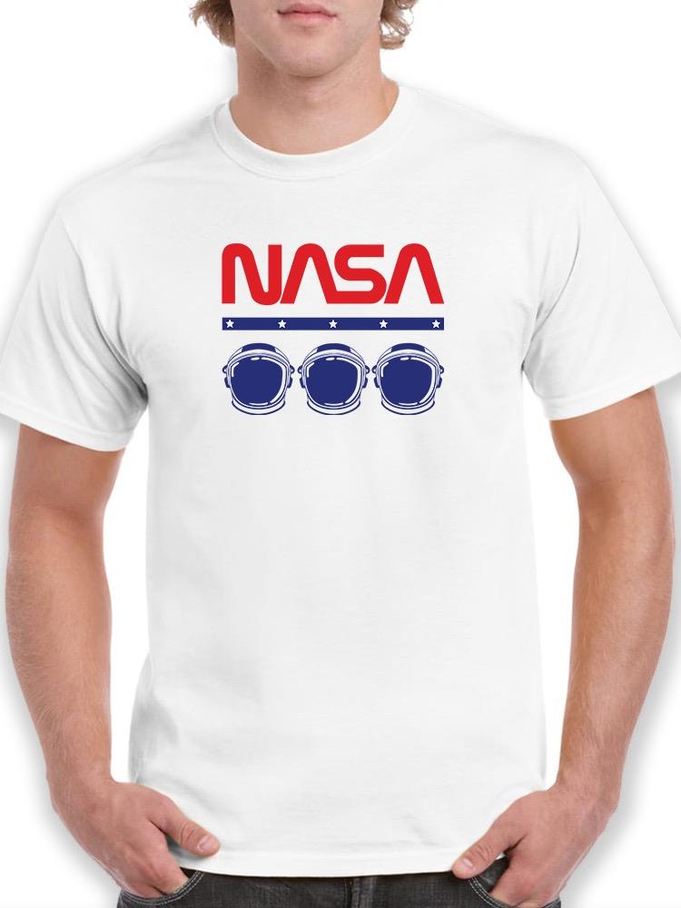 Nasa Space Helmets Banner T-shirt -NASA Designs