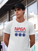 Nasa Space Helmets Banner T-shirt -NASA Designs