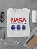 Nasa Space Helmets Banner T-shirt -NASA Designs