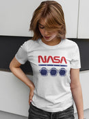 Nasa Space Helmets Banner T-shirt -NASA Designs