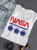 Nasa Space Helmets Banner T-shirt -NASA Designs