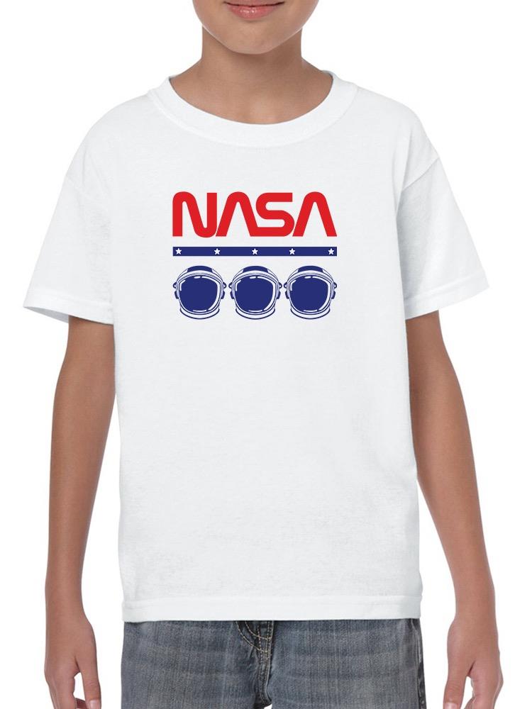 Nasa Space Helmets Banner T-shirt -NASA Designs