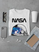 Nasa Spaceman Helmet Galaxy T-shirt -NASA Designs